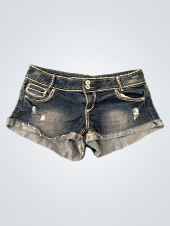 Rue21 Distressed Embellished Denim Shorts