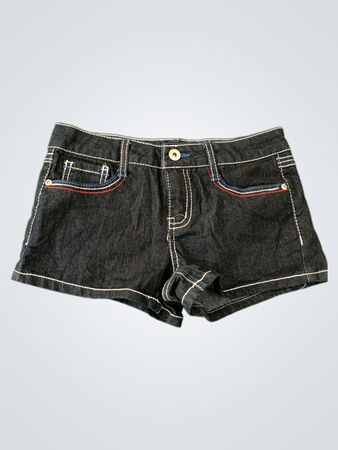 Z.Cavari Black Denim Shorts