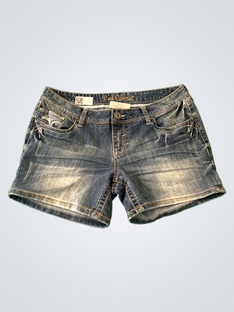 Red Camel Denim Shorts