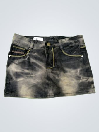 Gray Denim Skirt