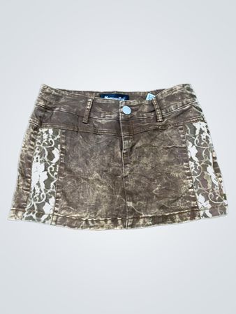 Brown Denim Skirt
