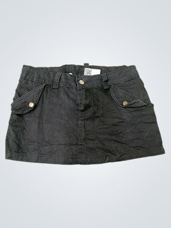 Black Denim Skirt