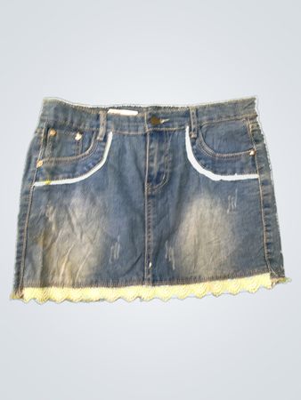 Unbranded Distressed Denim Mini Skirt