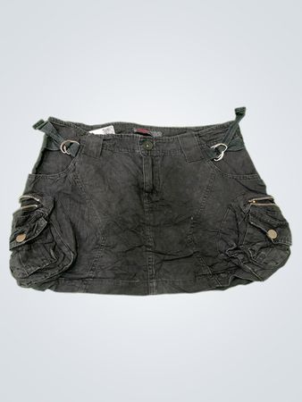 Viscays Black Denim Skirt