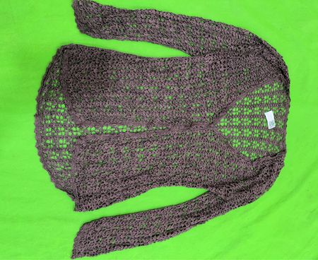 Gray Crochet Top