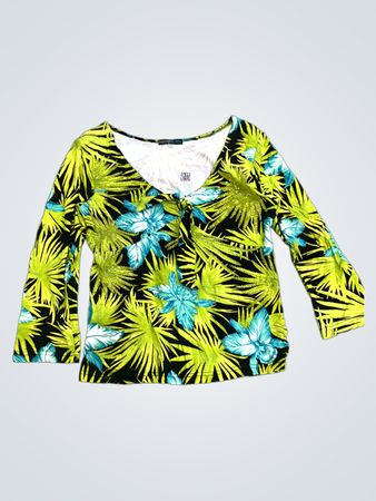 Haven Bleu Floral Long-Sleeve Top