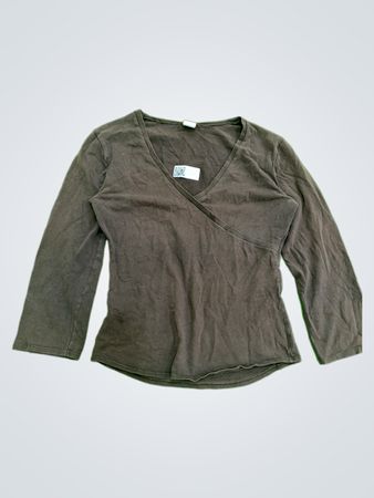 Brown Long-Sleeve Top