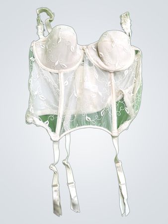 Engenie White Lace Corset