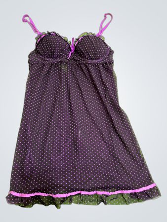 Purple Polka Dot Chemise