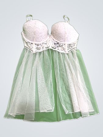Victoria's Secret White Lace Babydoll