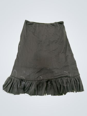 Black Ruffled Skirt
