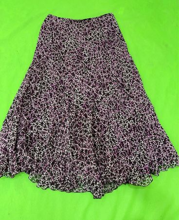 Anne Klein Silk Midi Skirt