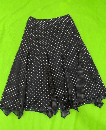 Black Polka Dot Skirt