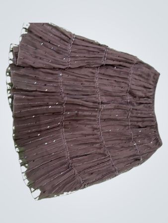 Brown Ruffled Skirt