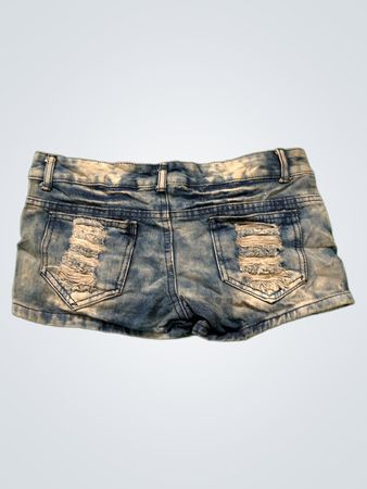 Distressed Denim Shorts