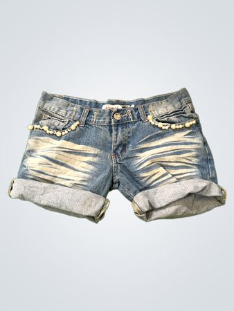 Jahuamei Distressed Denim Shorts