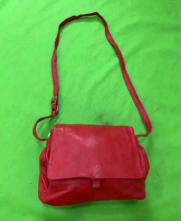Red Leather Crossbody Bag