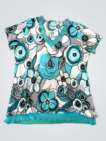 Floral Scrub Top