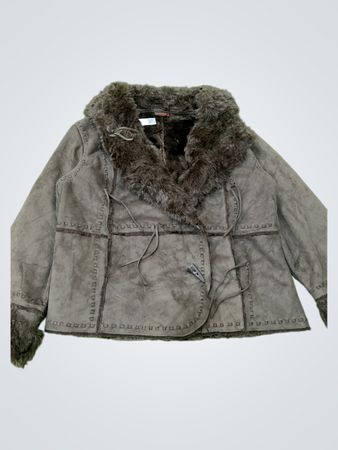Women's Faux Fur Trimmed Jacket