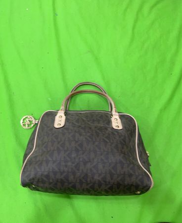 Michael Kors Monogrammed Satchel Handbag