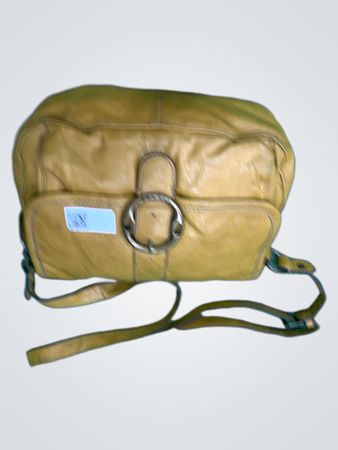Guess Yellow Leather Handbag