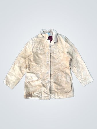 Eddie Bauer Seattle Suede Washable Premium Quality Suede Leather Jacket