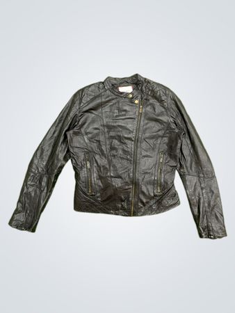 Pepe Jeans London Leather Biker Jacket