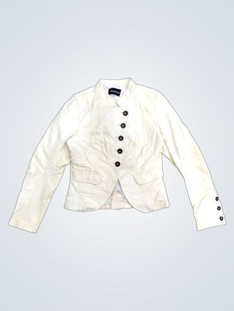 stremo Women's Cream Button-Up Jacket