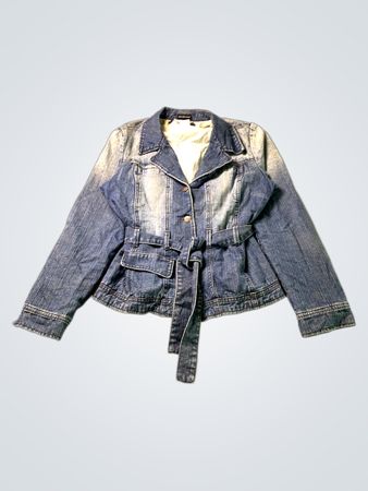 Denim Jacket with Belt