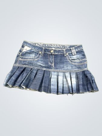 Upcycled MONELLA VAGABONDA VIP Denim Skirt