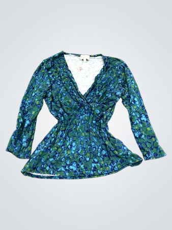 EAST Floral Print V-Neck Top