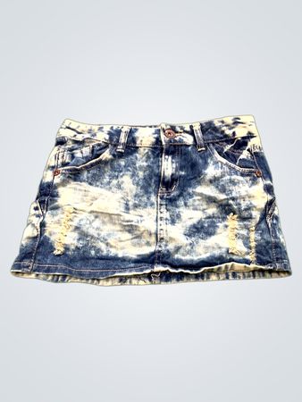 Zerrissener Denim-Minirock