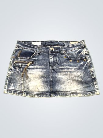 Jupe mini en denim pour femme TUOGU