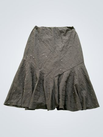 Black sequined fishtail skirt