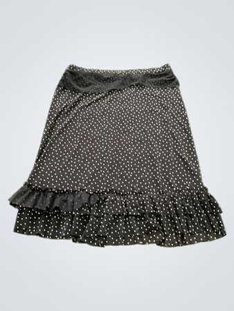 Liu Jo Black Polka Dot Ruffle Skirt