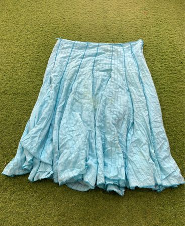 DENIM CO. Light Blue Striped Skirt
