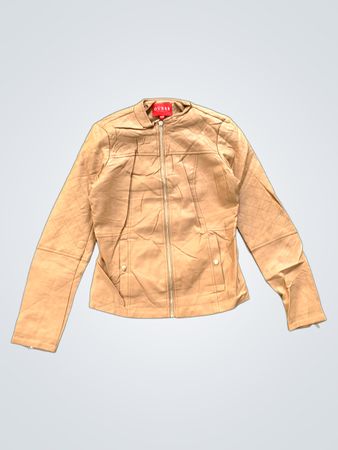Guess Faux Leather Quilted Jacket