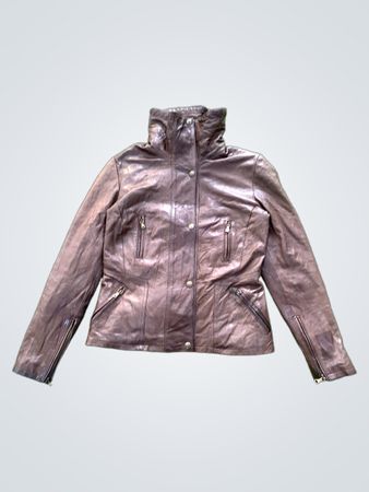 Vera Pelle Made in Italy Brown Leather Jacket