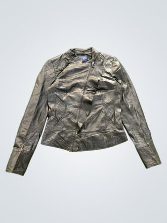 MEXX Black Leather Biker Jacket