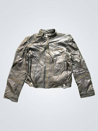 FURS LAND Leathers & Furs Factory Black Leather Jacket