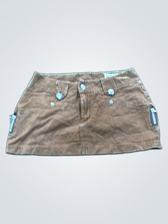 Jesus Jeans Brown Mini Skirt