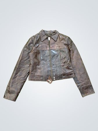 ROSSODISERA Leather Jacket Made in Italy