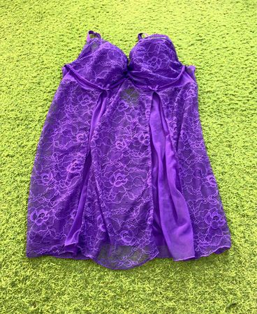 Frederick's of Hollywood Lila Spitze Babydoll Unterwäsche