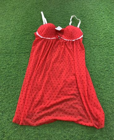 Tezenis Rote Polka-Dot Chemise