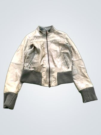 Leather Bomber Jacket