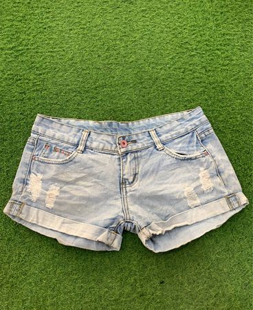 Leichte Waschung Denim verwaschene Shorts