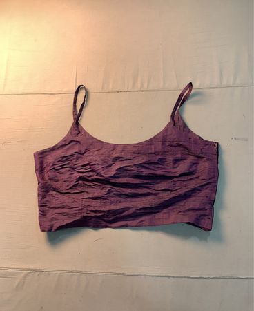 Koch & Fischer Purple Ruched Crop Top