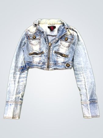 LOOK Cropped Denim Jacket