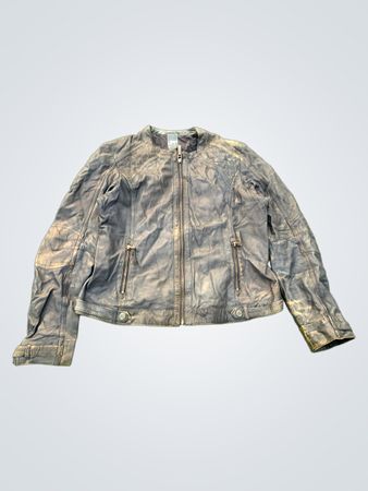Gipsy Women's Blue Leather Jacket