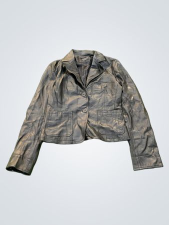 Vera Pelle Leather Blazer
